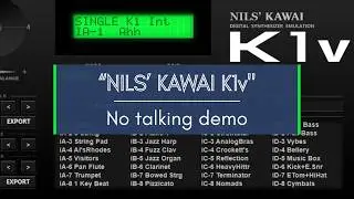 FREE SYNTH: NILS' KAWAI K1v (Kawai K1 Emulator) - No talking demo