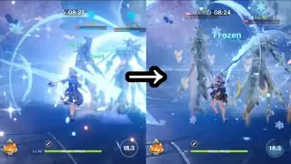 ayaka froze hydro abyss herald to death in seconds