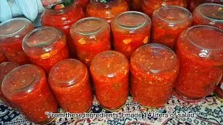 "Лучший рецепт ЛЕЧО : Как сделать вкусный салат за 30 минут!"Қысқы салат.#лечо #салат