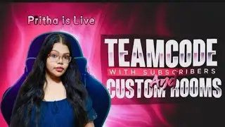 FREE FIRE LIVE CUSTOM ROOM GIVEAWAY | FF LIVE TEAMCODE GIVEAWAY | FF LIVE GIVEAWAY CUTE GIRL FF LIVE