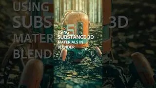 Using Substance materials in Blender. #blender  #substancepainter