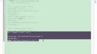 72 PHP视频教程 文件操作模式rwax rewind指针归位