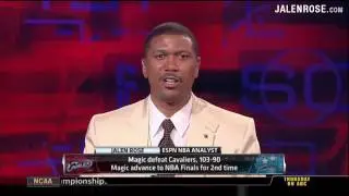 Cavs vs Magic Game 6 2009 NBA Playoffs - 5/30/09 - Jalen Rose Analyzes on ESPN