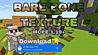 BARE BONE TEXTURE PACK MCPE 1.20+ LIKE MC TRAILER #minecraftpe