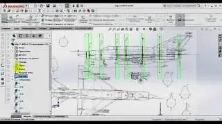Полная версия со звуком в описании Как нарисовать модель самолёта в solidworks ч.3. Обводим фюзеляж