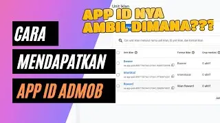 Cara Mendapatkan APP ID Admob
