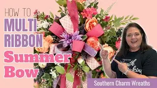 How to Make a Multi Ribbon Summer Bow