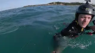 Kite Foiling & Downloop Gybe Transitions without a stance change