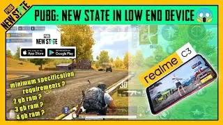 PUBG New state Second alpha gameplay in low end device #Realme #RealmeC3 #krafton