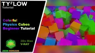 Tyflow Beginner Physics Cubes Tutorial by Zeon Horizon | Vray and 3Ds Max