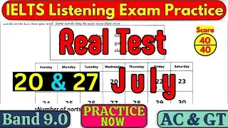 20 JULY & 27 JULY 2024 IELTS LISTENING TEST WITH ANSWERS | IELTS LISTENING PREDICTION | IDP & BC