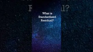 Standardized Residual #shortsvideo #shortvideo #shortsviral #shortsfeed #shorts #short