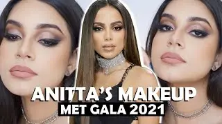VIREI A ANITTA POR 1 DIA 🔥 TUTORIAL MAQUIAGEM ANITTA MET GALA 2021