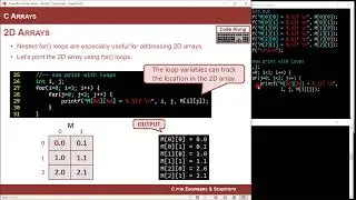 8.4(a) - 2D Arrays in C