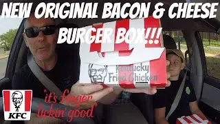 KFC New Original Bacon & Cheese Burger Box!!!
