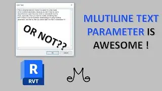 Revit Tutorial - Multiline text parameter