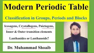 Classification of Periodic Table in Groups, Periods and Blocks | Modern Periodic Table