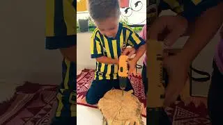 Onur un el becerisi için matkapla çalıştı 