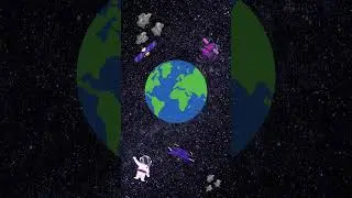 Space animation created in canva just in 5 minutes / Space animation 