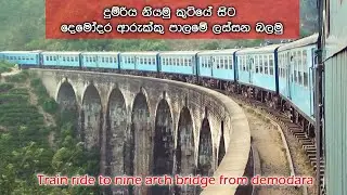 Train ride to nine arch bridge from demodara
