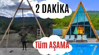 2 dakikada BUNGALOV ve HAVUZ YAPIMI