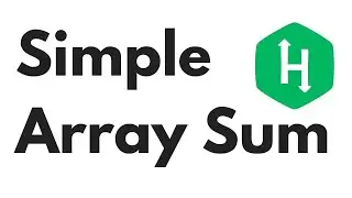 Simple Sum Array  Hackerank challenge solution in PHP