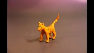 Лепка, Кот из пластилина