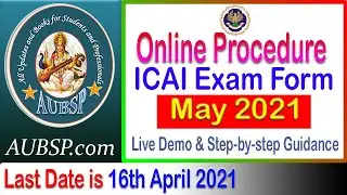 ICAI Exam Form May 2021 | Online Procedure and Important Dates for CA Intermediate