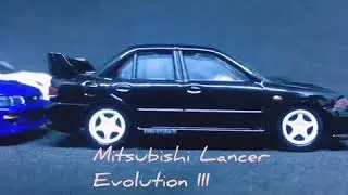 Tomica Movies Nissan Skyline GTR34 vs Mitsubishi Lancer Evolution III