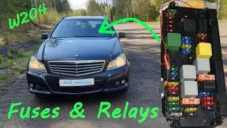 W204 Fuses & Relays Location on Mercedes C180 CDI ( diagram layout )