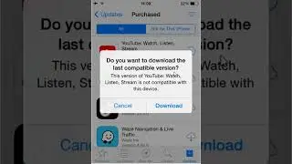 Using newer iOS device might fix 'This application requires iOS # or later' on older iOS device