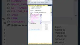 Sql Rank Function use | 