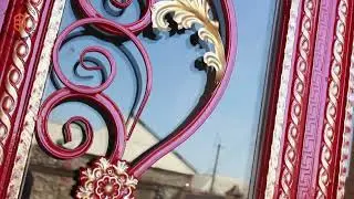 Кованый дверь очередная установка