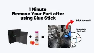 How to Remove Your 3D Printed Part After using Glue Stick
