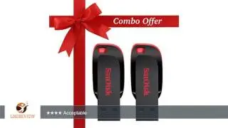 SanDisk Cruzer 16GB (8GB x 2) Cruzer Blade USB 2.0 Flash Drive Jump Drive Pen Drive SDCZ50 - Two