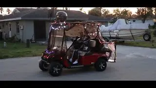How Florida Does Halloween Themed Parades! With Golf Carts! 2024