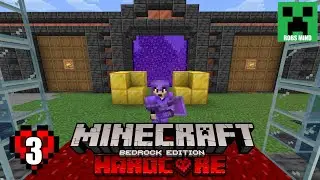 Minecraft Bedrock Hardcore (#3): GODLY Overpowered Leveling Device