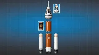 Подарок от Деда Мороза - Ракета Lego