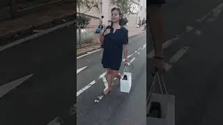 Barefoot on the road 
