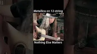 NOTHING ELSE MATTERS • 12-String Acoustic Metallica Guitar Cover 🎸  #metal #unplugged #shorts