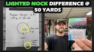 Lighted Nocks CHANGE Point of Impact - Crossbow Test w/ Broadheads