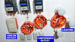 Paano Mag Branch Circuit Breaker sa ilaw, outlet at Aircon