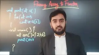 Passing Array as Argument To Function | C++