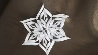 VERY BEAUTIFUL 3D PAPER SNOWFLAKE!!