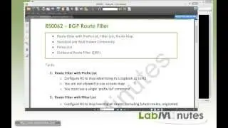 LabMinutes# RS0062 - Cisco BGP Route Filter (Part 1)