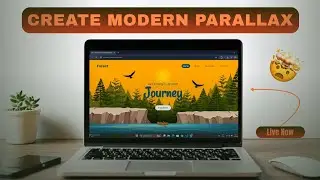 LIVE: Create Modern Parallax Website | HTML CSS JS