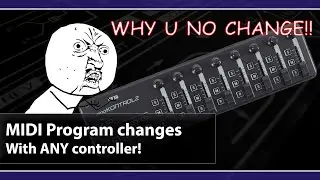 MIDI Program change with any controller (ft. Korg NanoKontrol 2)