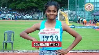 60M Run Girls U14 - Kerala State Junior Athletics 20