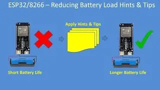Tech Note 131 - ESP32/8266 Reducing Battery Load Hints & Tips