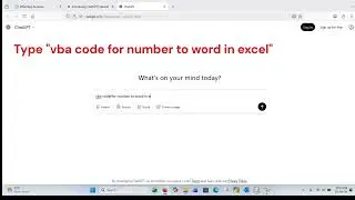 Convert Number to word in MS Excel using VBA Code
